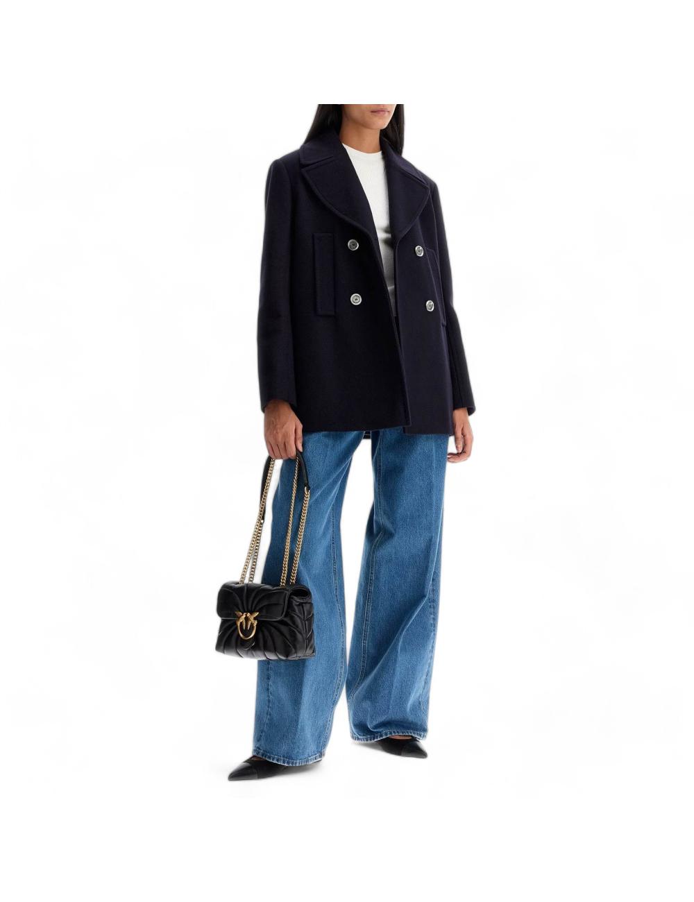 Pinko borsa puff butterfly mini nera