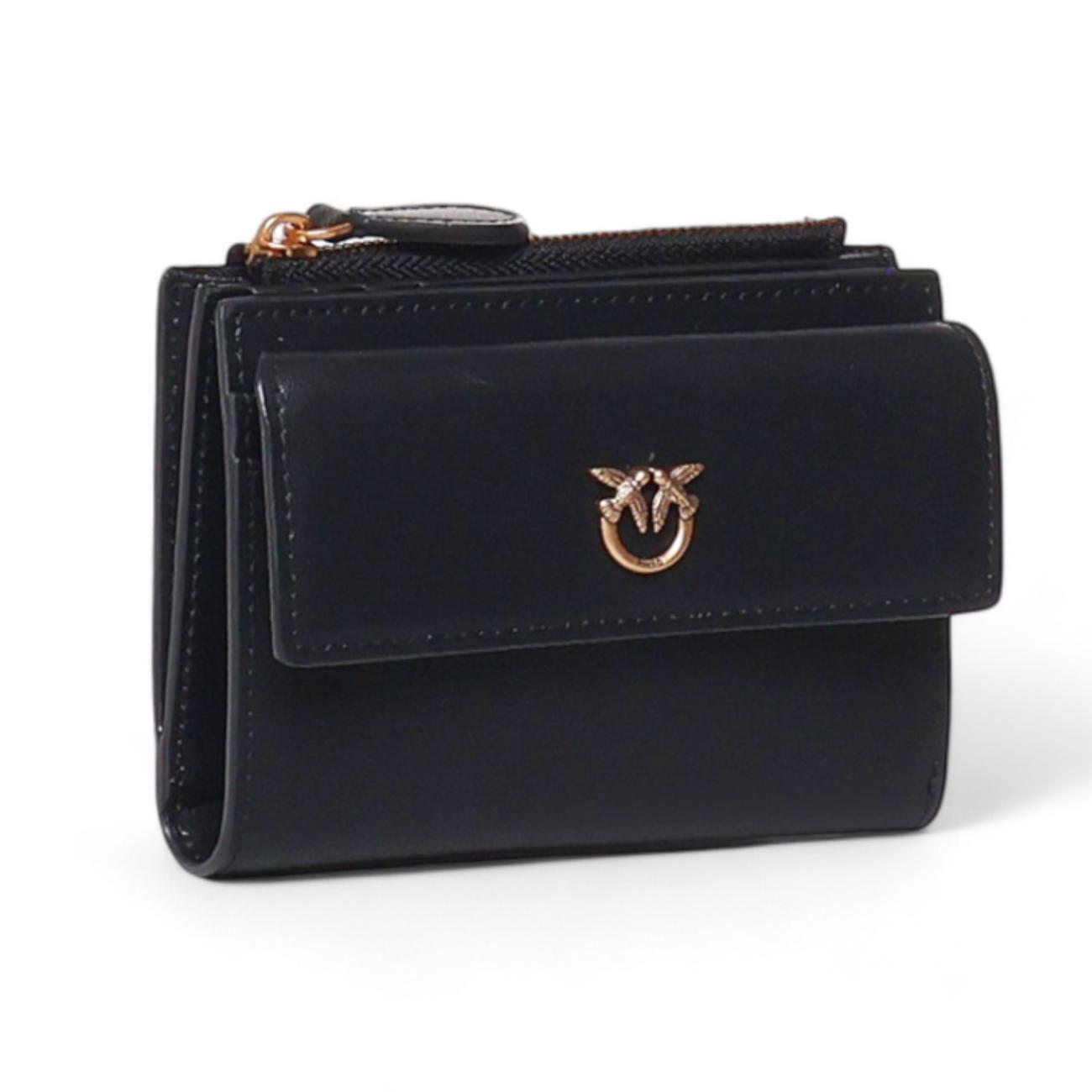 Pinko compact wallet black