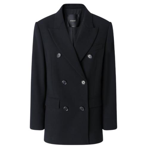 Pinko blazer doppiopetto nero