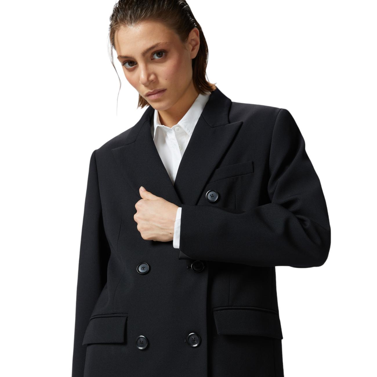 Pinko blazer doppiopetto nero