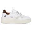 Date sneakers platform Step white leopard
