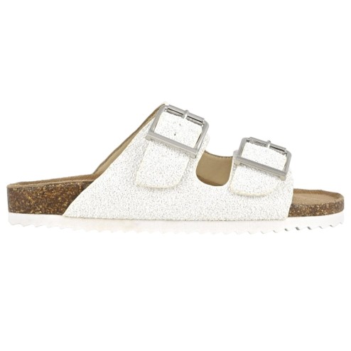Colors of California sandali donna glitter bianchi