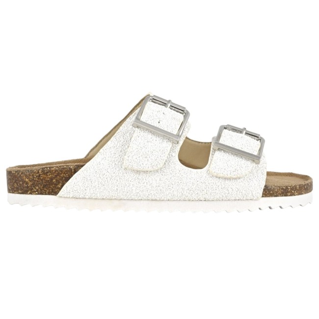 Colors of California sandali donna glitter bianchi
