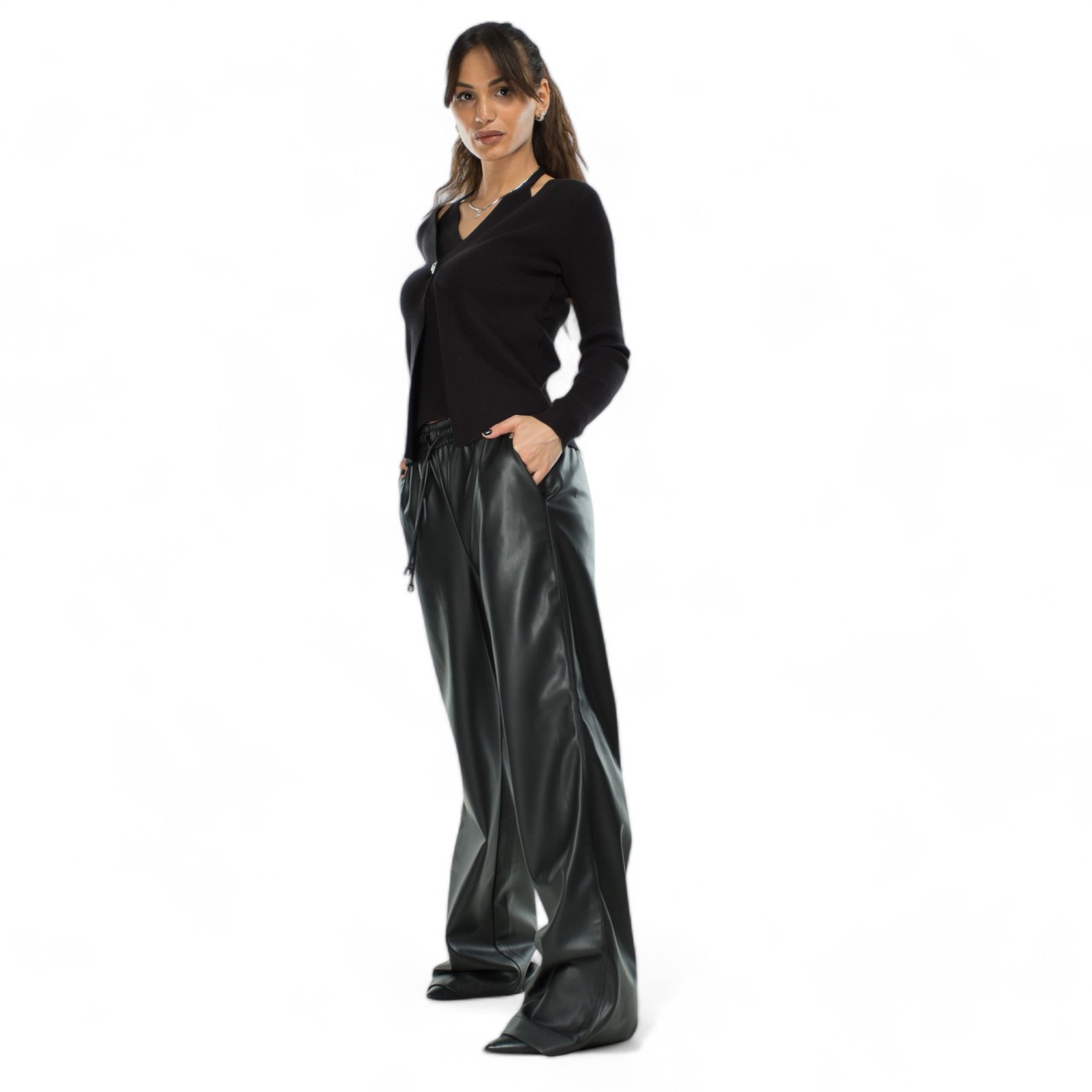 Richmond pantaloni ecopelle