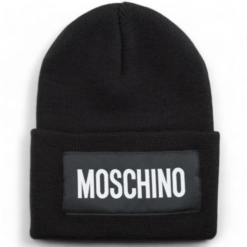Moschino beanie nero patch...