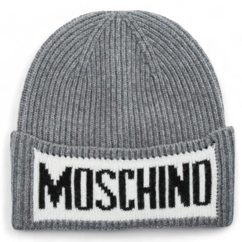 Moschino cappello lana grigio