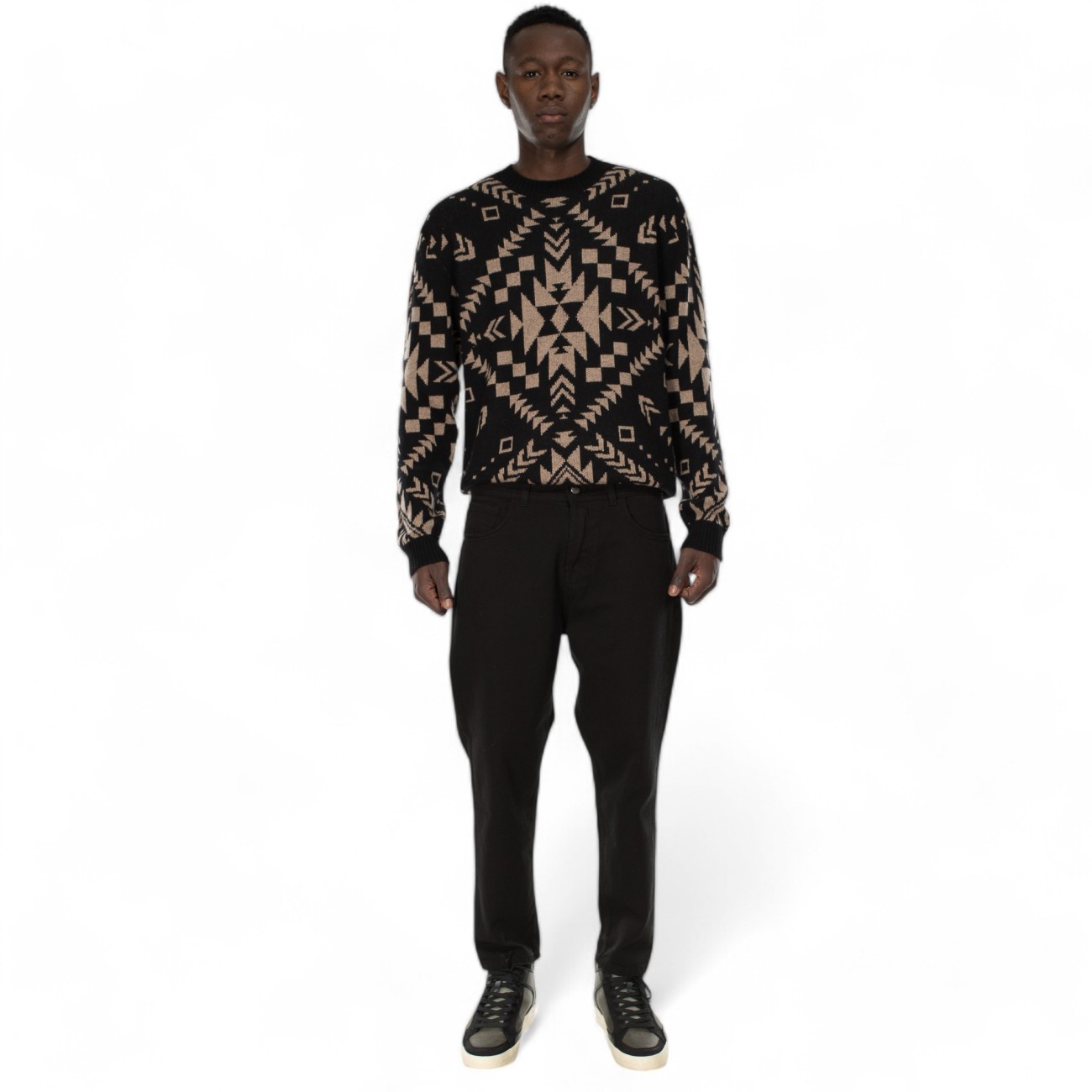 Reign  jeans nero da uomo