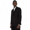 Outfit giacca nera doppiopetto