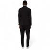 Outfit giacca nera doppiopetto