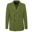 Outfit giacca doppiopetto verde prato