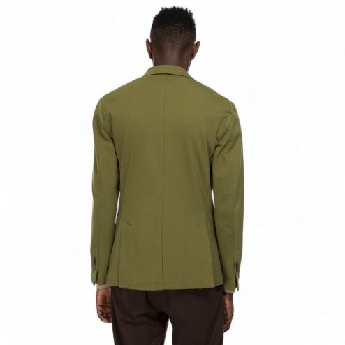 Outfit giacca doppiopetto verde prato