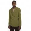 Outfit giacca doppiopetto verde prato