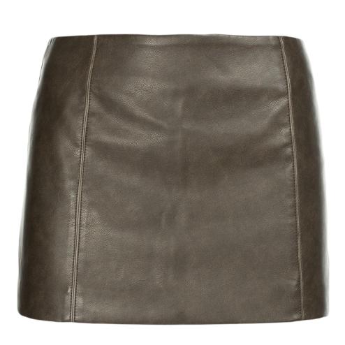 Glamorous minigonna ecopelle marrone