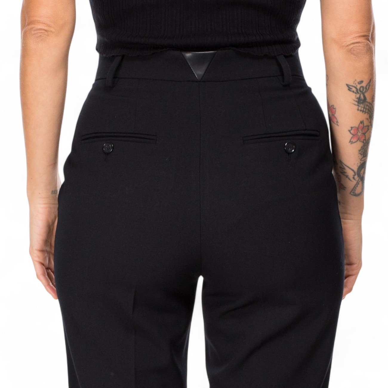 Pinko pantalone nero lana...