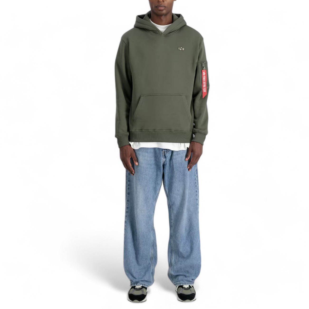 Alpha Industries hood green...