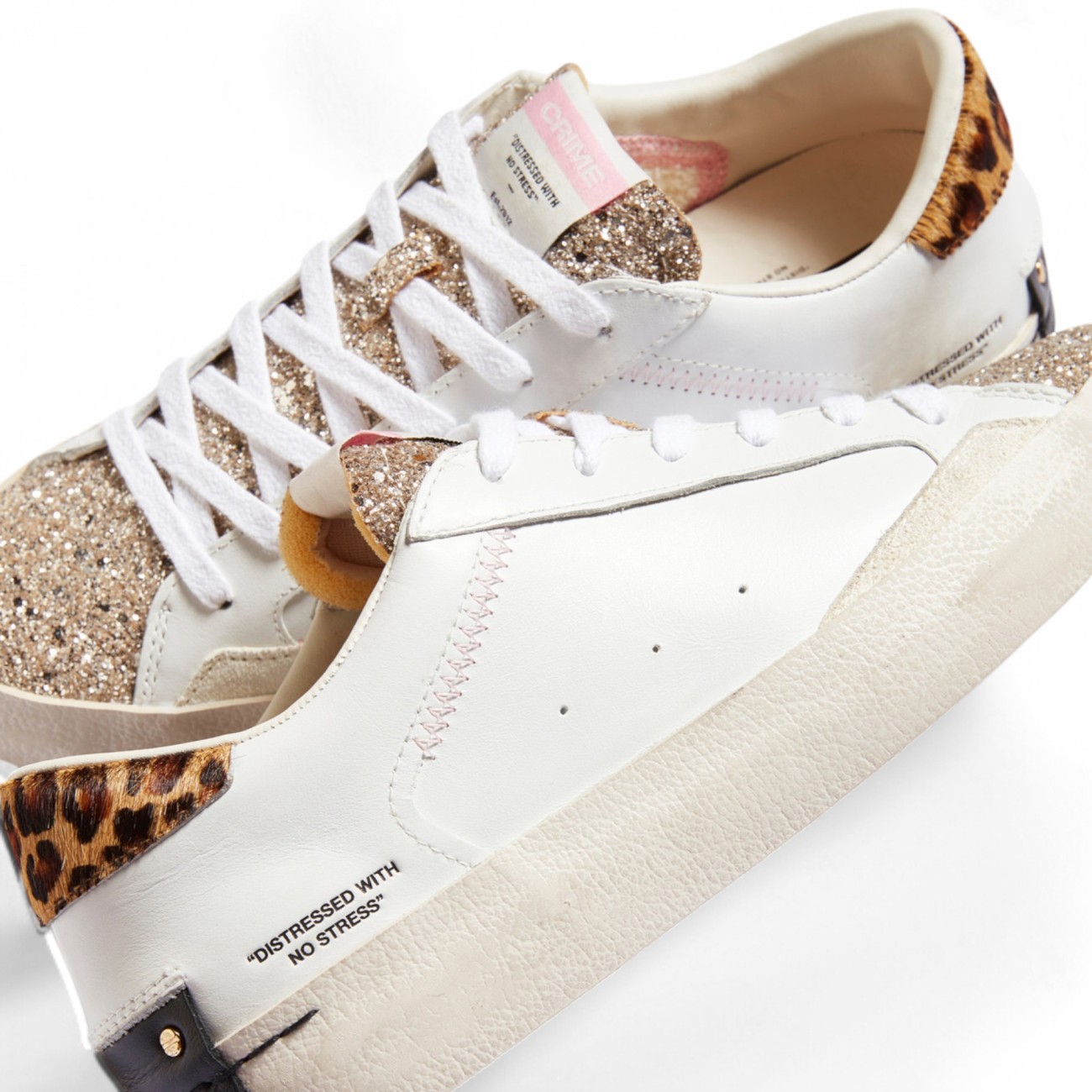 Crime London woman sneakers withe