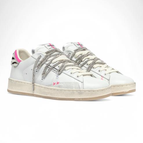 Crime London sneakers donna Fierce bianco