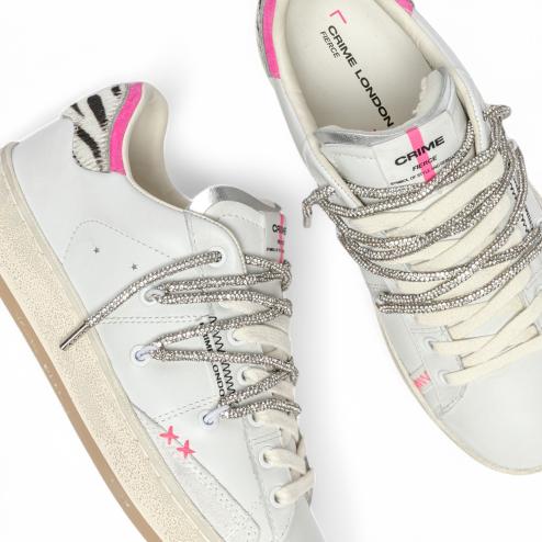 Crime London sneakers donna Fierce bianco