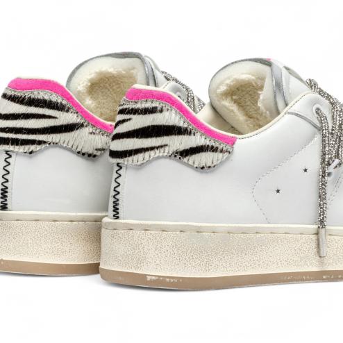 Crime London sneakers donna Fierce bianco