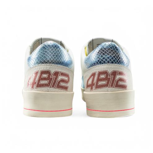 4B12 sneakers Kyle bianco azzurro