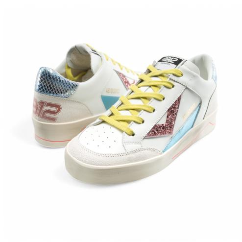 4B12 sneakers Kyle bianco azzurro