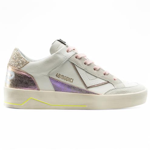 4B12 sneakers Kyle bianco rosa