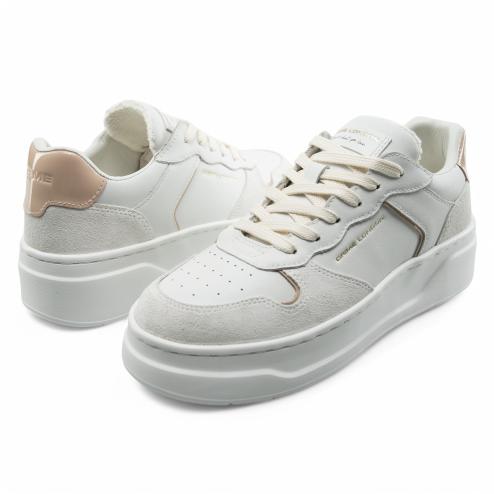 Crime London sneakers platform Magnetic bianco