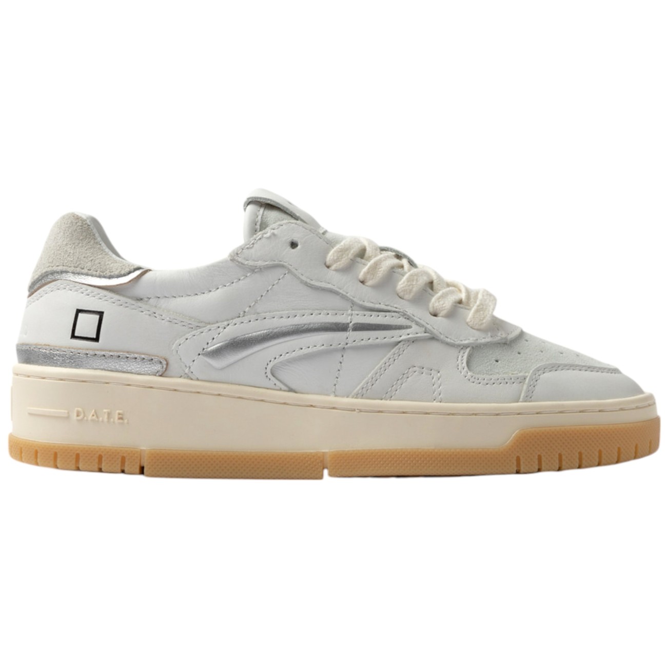 Date woman sneakers Torneo Pure calf white