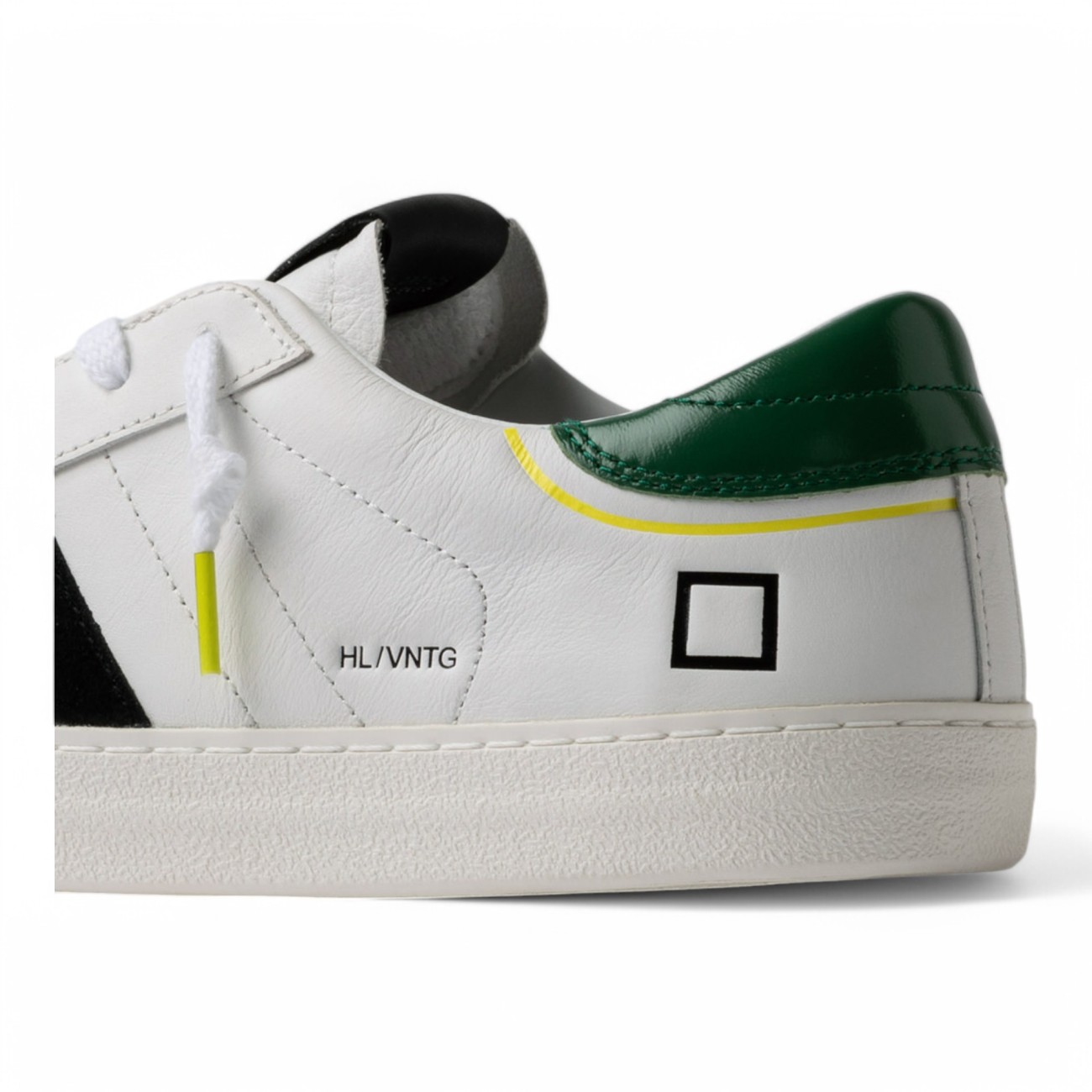 Date sneakers uomo Hill low vintage calf white green