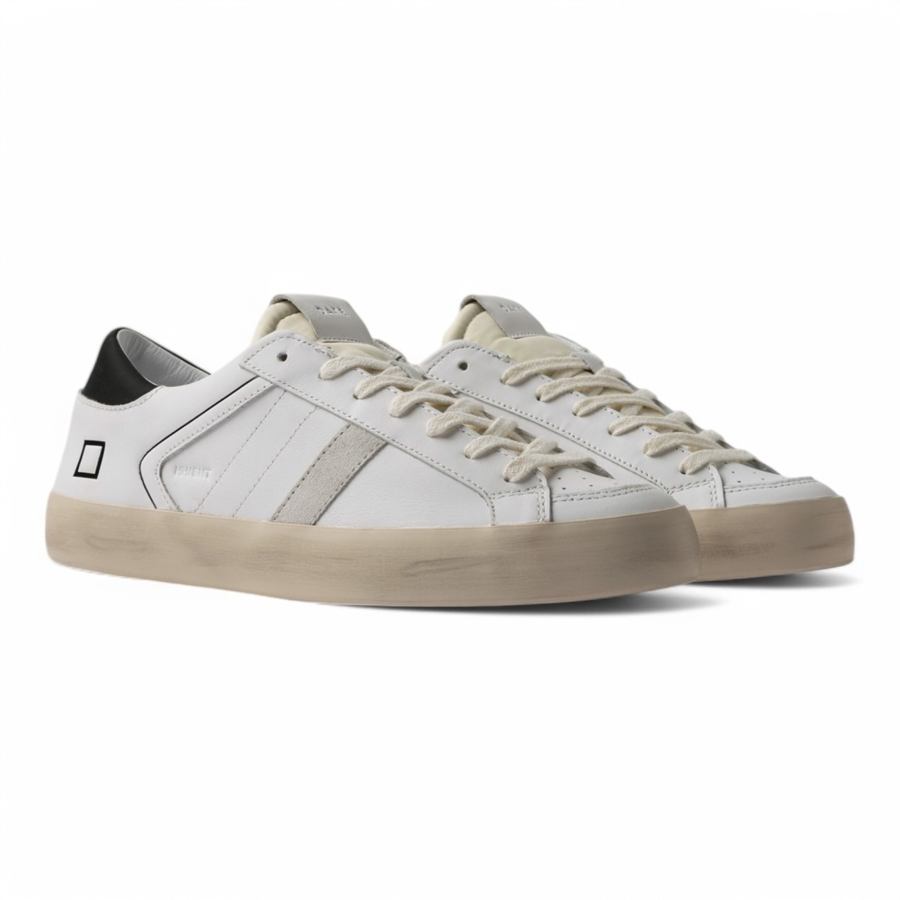 Date sneakers uomo Hill low half sunset white black