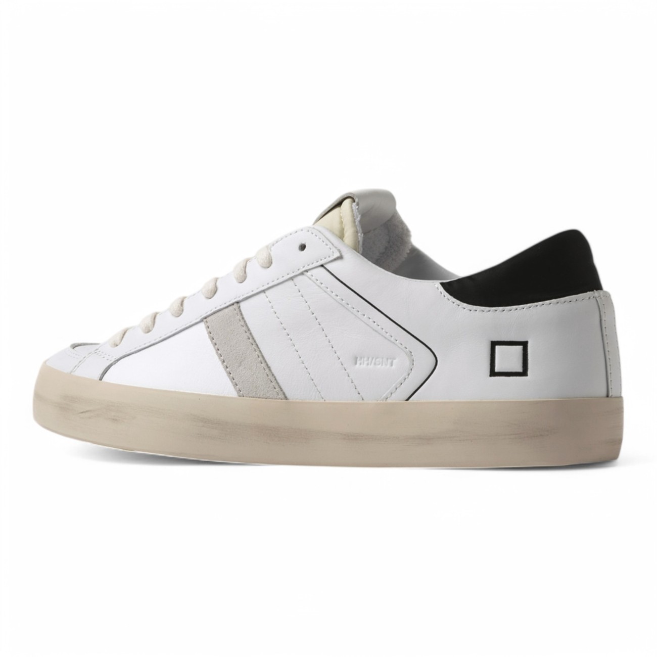 Date sneakers uomo Hill low half sunset white black