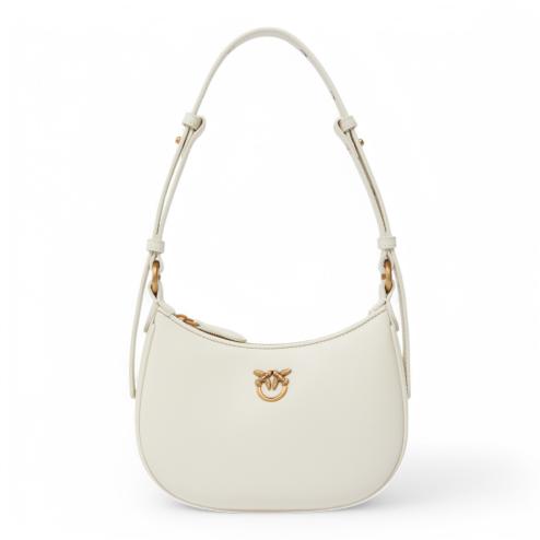 Pinko half moon mini shoulder bag  ivory