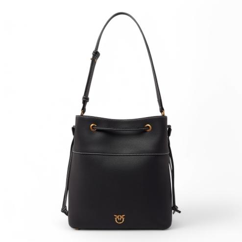 Pinko classic bucket bag black