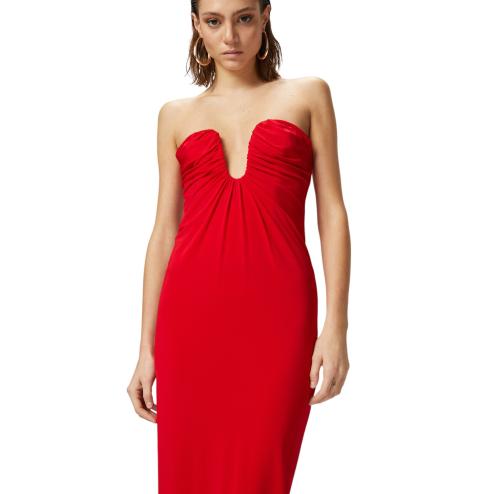 Pinko abito longuette rosso