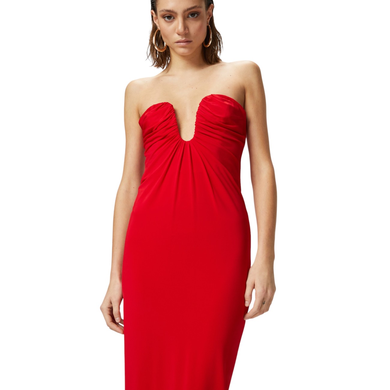 Pinko abito longuette rosso