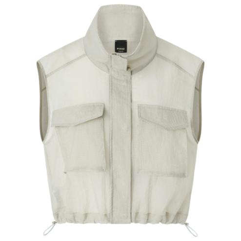 Pinko giacca smanicata leggera in organza