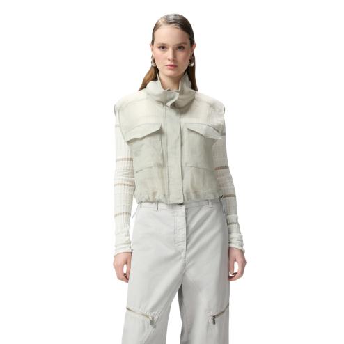 Pinko giacca smanicata leggera in organza