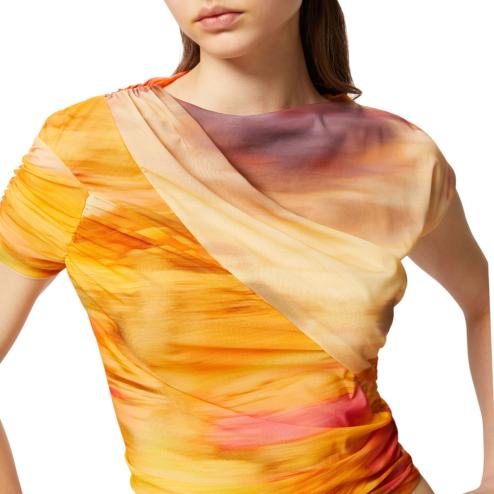 Pinko maglia corta asimmetrica