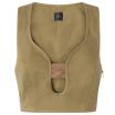 Pinko top verde in gabardina