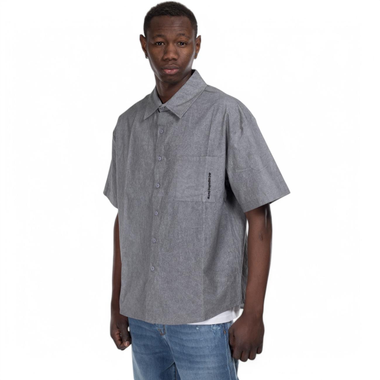 Acupuncture man shirt gray