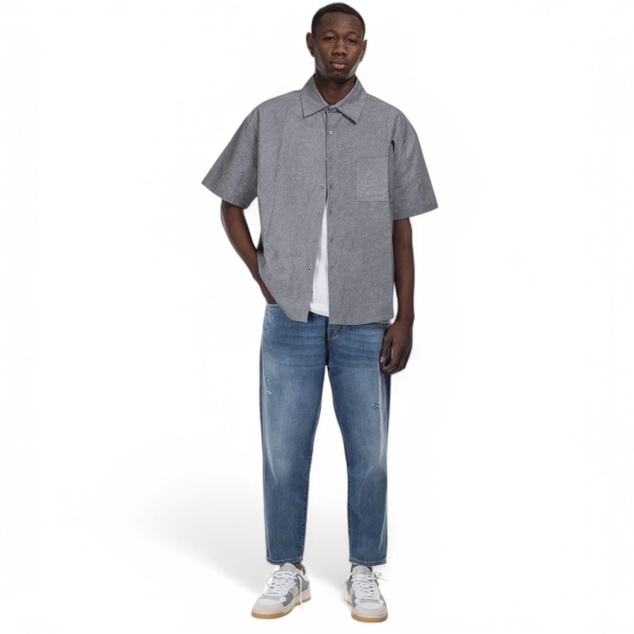 Acupuncture man shirt gray