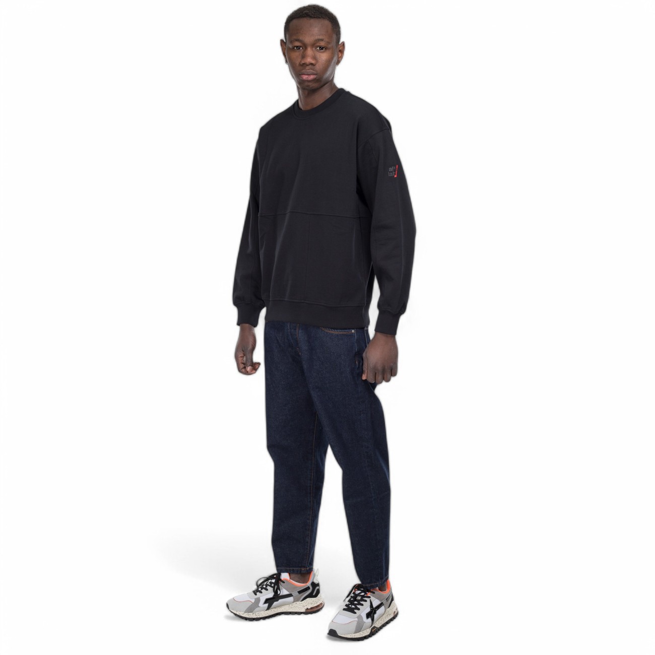 After Label sweatshirt black Crewneck