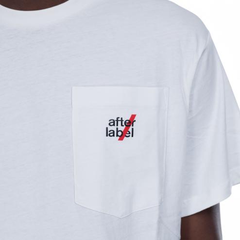 After Label t-shirt bianca
