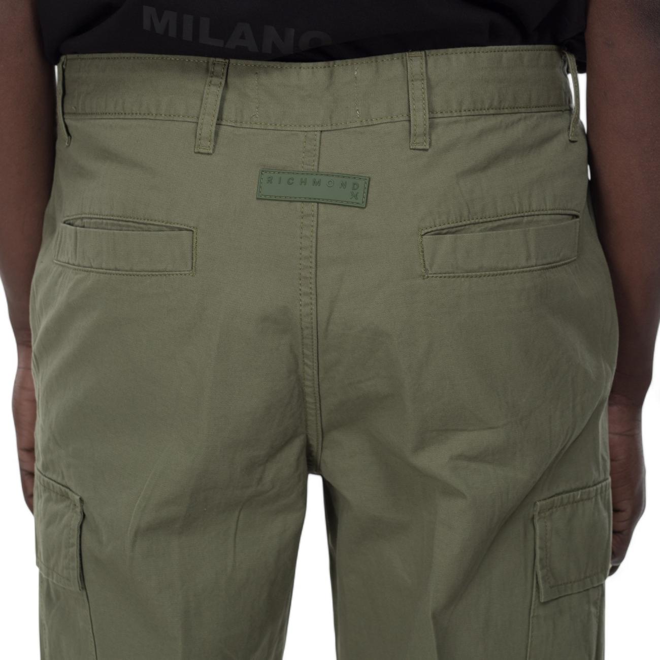 John Richmond pantalone cargo verde