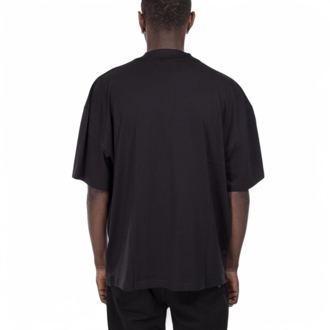 John Richmond t-shirt nera over logo 3D