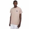 Les Hommes t-shirt beige con logo nero