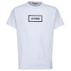Les Hommes t-shirt bianca con logo nero