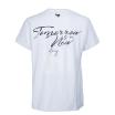 Les Hommes t-shirt bianca con logo nero