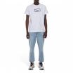 Les Hommes t-shirt bianca con logo nero