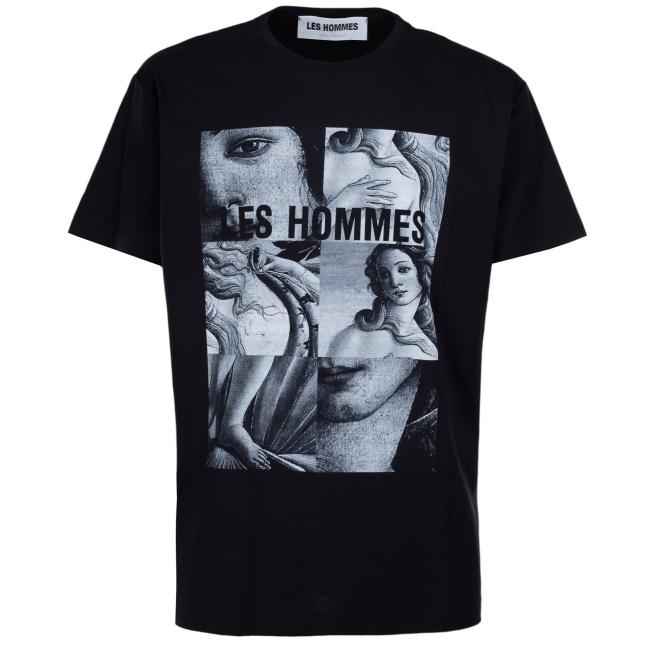 Les Hommes t-shirt nera botticelli